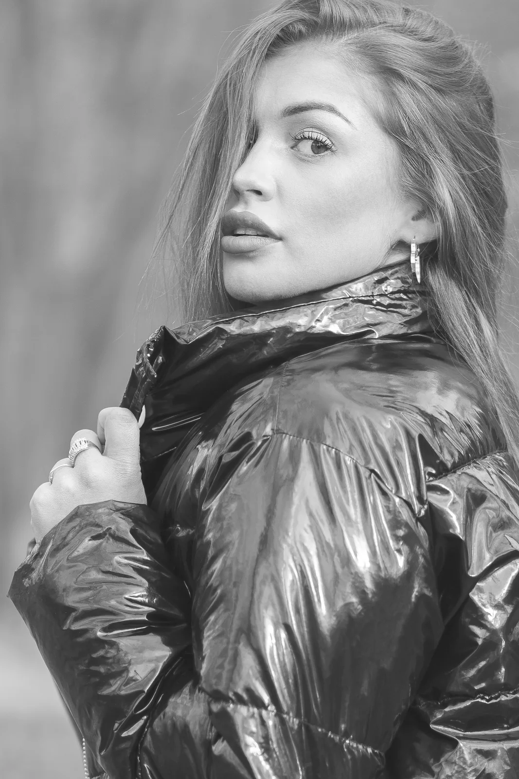 Czarno-biały portret